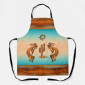 Tablier Kokopelli Et Cactus Apron (Recto)