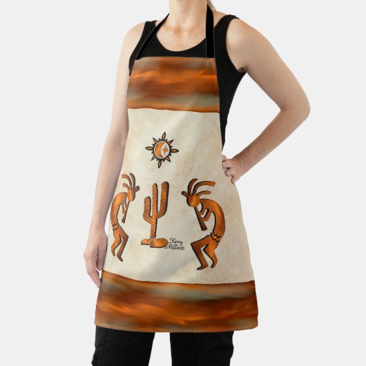 Tablier Kokopelli Et Cactus Apron (Insitu)