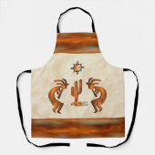 Tablier Kokopelli Et Cactus Apron (Recto)