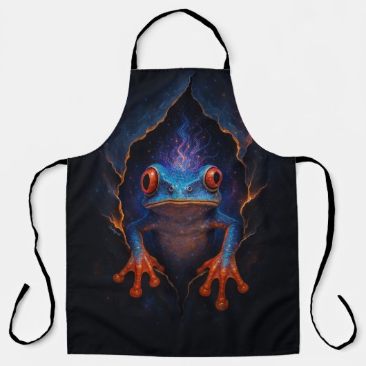 Tablier Kosmische Kikker – Tabard de cuisine unique (Recto)