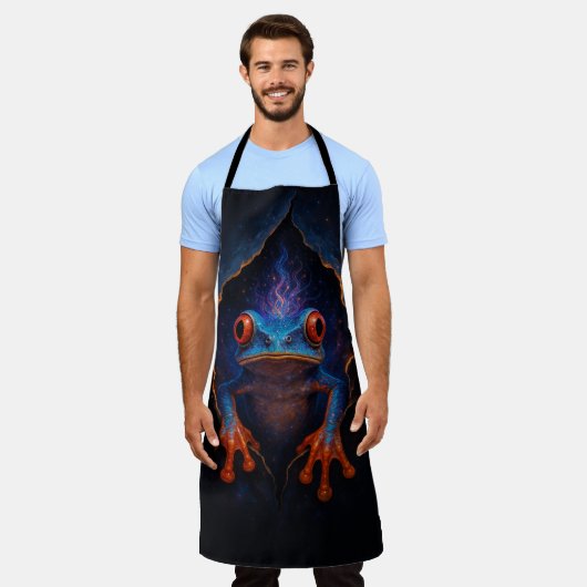 Tablier Kosmische Kikker – Tabard de cuisine unique (Porté)