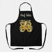 Tablier Kraken vintage, Octopus Gamochonia, Ernst Haeckel (Recto)