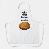 Tablier Krolowa serninka ! - Reine du gâteau au fromage ! (Recto)