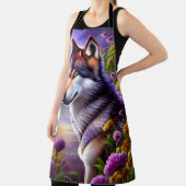 Tablier L’ombre du loup au clair de lune (Insitu)