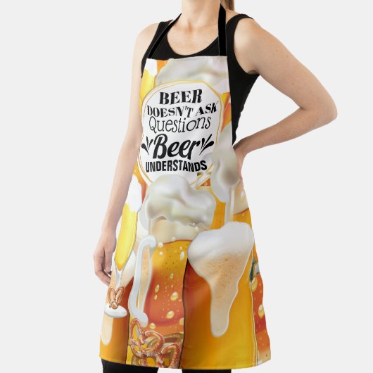Tablier La bière amusante ne pose pas de questions compren (Insitu)