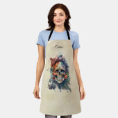 Tablier La Calavera Hermosa, sur mesure (Porté)
