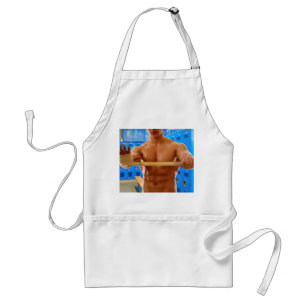 Tablier La chemise de SlipperyJoe homme musclé abdos poitr