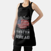 Tablier La Constitution américaine du drapeau doit être re (Insitu)