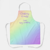 Tablier La créativité est maladroite et amusante Apron arc (Recto)