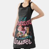 Tablier La crème glacée est toujours la réponse drôle dire (Insitu)