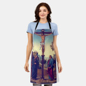 Tablier La Crucifixion avec la Vierge par Pietro Perugino (Porté)