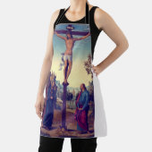 Tablier La Crucifixion avec la Vierge par Pietro Perugino (Insitu)