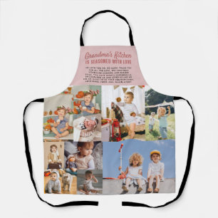 Tablier La cuisine de grand-mère Collage photo en blocs