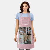 Tablier La cuisine de grand-mère toujours ouverte rose ave (Porté)