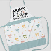 Tablier La cuisine de maman assaisonnée avec amour Bows Co