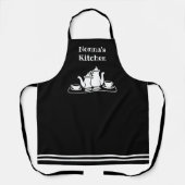 Tablier La cuisine de Nonna avec café (Recto)