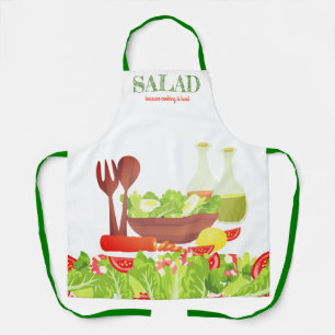 Tablier La cuisine de salade est une cuisine dure et perso