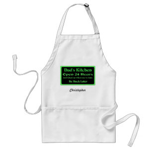 Tablier La cuisine du papa ouvrent 24 heures,