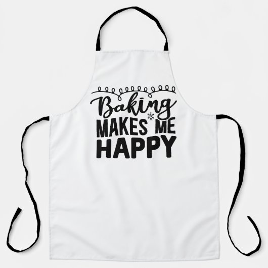 Tablier La Cuisine Me Rend Heureux (Recto)