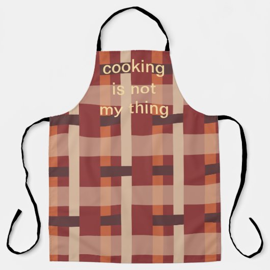 Tablier La cuisine n'est pas mon truc. (Recto)