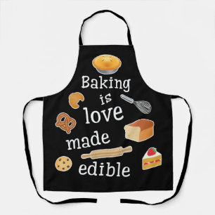 Tablier La cuisson est l'amour rendu comestible : Apron de