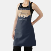 Tablier La cuisson est l'Amour rendu Comestible NAVY TAN É (Insitu)