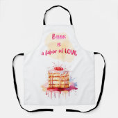 Tablier La cuisson est un travail d'amour (Recto)