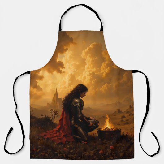 Tablier La Dame de la flamme (Recto)