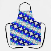 Tablier La Dame de Neige sous le ciel bleu d'hiver (Recto)