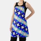 Tablier La Dame de Neige sous le ciel bleu d'hiver (Insitu)