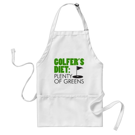 Tablier La diète de Golfer Pléthore de verts amusant Apron (Devant)