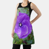 Tablier "La Fleur Royale : L'Hibiscus Violet" (Insitu)