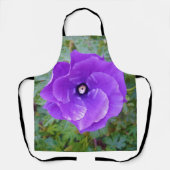 Tablier "La Fleur Royale : L'Hibiscus Violet" (Recto)