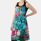 Tablier La force dans la vérité graffiti (Insitu)
