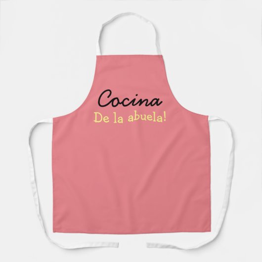 Tablier La grand-mère cuisine (Recto)