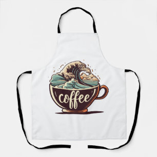 Tablier La Grande Vague De Café