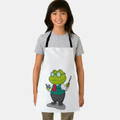 Tablier La grenouille comme enseignant avec livre (Insitu)