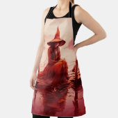 Tablier La Jeune Sorcière Rouge Se Trouve Sur La Queue Cas (Insitu)