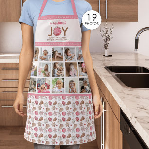 Tablier La Joie de Grand-Mère 19 Photos Motif de Cuisson d