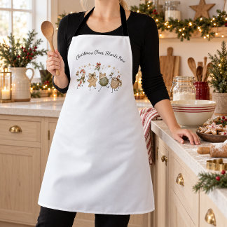 Tablier La Joie de Noël Commence Ici Personnage de Fête Mi