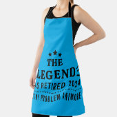 Tablier La légende a retraité 2024 Pas mon Prob-Retraite (Insitu)