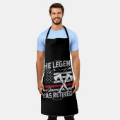 Tablier La Légende A Retraité Le Pompier Retraité (Porté)