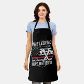 Tablier La Légende A Retraité Le Pompier Retraité (Porté)