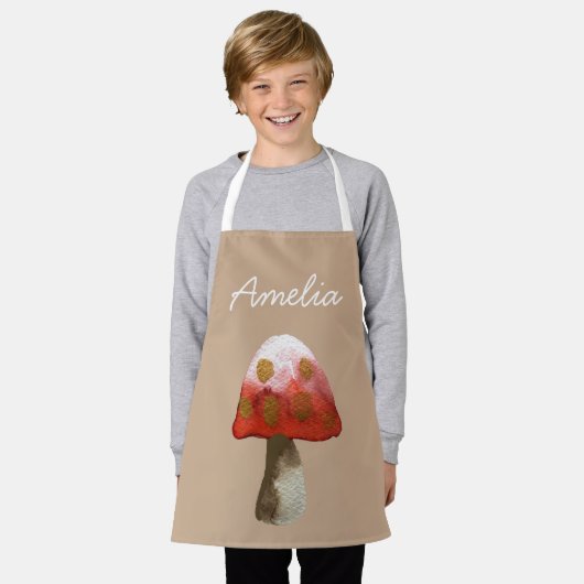 Tablier La magie du Toadstool aux champignons rouges (Porté)