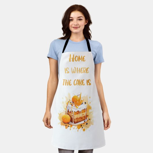 Tablier La maison est où est le gâteau (Porté)