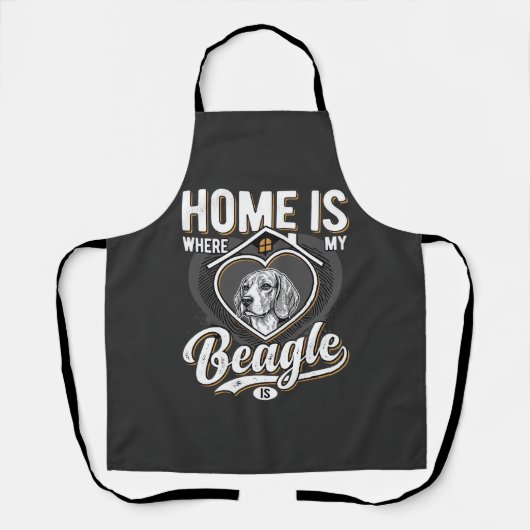 Tablier La maison est où est mon Beagle_1 (Recto)