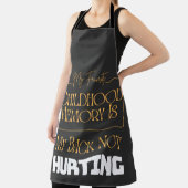 Tablier La Mémoire Préférée De L'Enfance Est Mon Dos Pas M (Insitu)