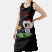 Tablier La mignonne de Noël australienne Koala profite d'u (Insitu)