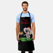 Tablier La mignonne de Noël australienne Koala profite d'u (Porté)