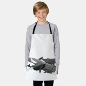 Tablier La Nage Des Baleines Illustration Art Whale Kids (Porté)